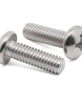 1/4-20 Pan Head Machine Screws 1/2 Inch Full Thread 304 Stainless Steel 18-8 Pack Of 25 Heavy Duty Coarse Thread for electronics
