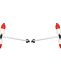 Kayak Outriggers Pair Stabilizers with PVC Floats for Kayaks and Canoes Detachable Outrigger Arms Red and White
