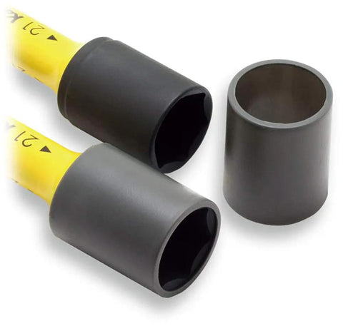 Wheel Nut Socket Set One Half Inch Drive Six Point Thin Wall Three Piece With Color Coded By Size 17mm 19mm 21mm