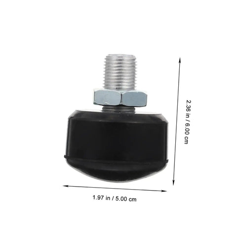 Adjustable Elastic Brake Block For Quad Roller Skates And Ice Skates Rubber Brake Stopper Kit showing dimensions and design