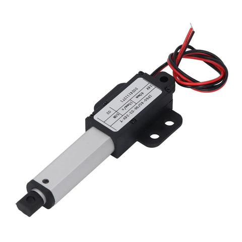 Mini Electric Linear Actuator Delivering Knockout Fifty Newtons Of Thrust With Slick Forty Millimeter Stroke for DIY automation.