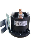 12 Volt 150 Amp Hydraulic Pump Motor Contactor Relay Switch For Electric pallet truck And Stacker Heavy Duty Lifting Solenoid 684 Series close-up view with metal bracket.
