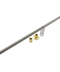 Dope Precision Ball Screw With Nut for CNC Machines, Anti Backlash Nut, 4mm Lead, 8mm Diameter, shown with springs and brass fittings.