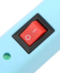 Close-up of the on-off switch on Fast Heating Polystyrene Foam Cutter Pen 24W 20cm Electric Hot Wire Engraving Tool.