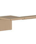 Close-up of Champagne Bronze 24 Inch Towel Bar with modern brushed gold look and durable zinc construction for wall mount.
