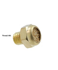 Brass Exhaust Muffler Flat Type M5 Thread Pneumatic Tools And Valves 10 Pack Quiet Noise Reduction for air cylinders