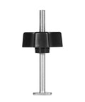 Beefy Heavy Duty Metal Hold Down Clamp Set For T Slot Track Woodworking And Metalworking with M8 plastic handle, side view