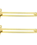 Two Pack Gold Friction Lid Support Hinges For Cabinets And Jewelry Boxes Adjustable Downward Lid Aids Sturdy Iron