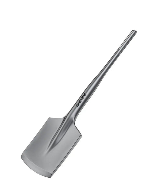 SDS Max Clay Spade Bit Four And One Half Inch By Seventeen Inch Heavy Duty Steel Shovel Bit, angled view