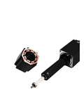Solid Fixed Shaft Lead Screw Stepper Motor Micro Miniature Linear Telescopic Electric Cylinder Push Rod with motor and shaft components