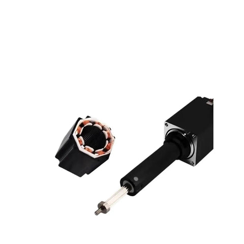 Solid Fixed Shaft Lead Screw Stepper Motor Micro Miniature Linear Telescopic Electric Cylinder Push Rod with motor and shaft components