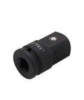 Impact Socket Adapter And Reducer One Half Inch Drive Female To One Inch Male Chrome Molybdenum Steel With Detent Ball
