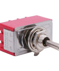 Mini Toggle Switch 4PDT 3 Position On Off On with 12 Pins and Waterproof Cap for Cars and Boats, durable for electrical projects