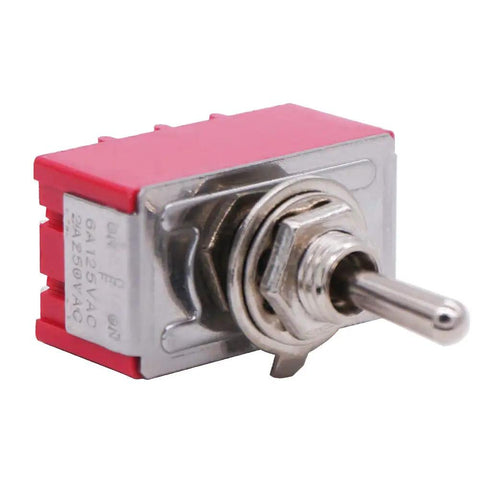 Mini Toggle Switch 4PDT 3 Position On Off On with 12 Pins and Waterproof Cap for Cars and Boats, durable for electrical projects