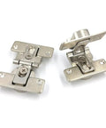 180 Degree Self Supporting Concealed Folding Hinge Set For Cabinets And Folding Tables Zinc Alloy Hardware Silver Finish