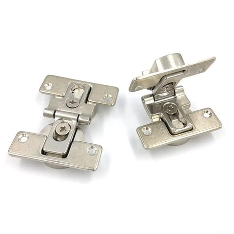 180 Degree Self Supporting Concealed Folding Hinge Set For Cabinets And Folding Tables Zinc Alloy Hardware Silver Finish