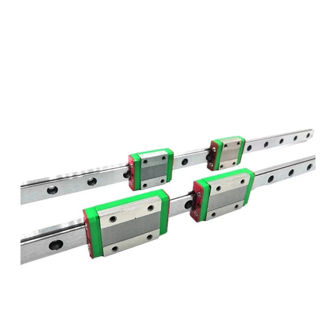 Mgn12 Linear Guide Rail Slide 550mm Metal Motion Slider For Automation And Diy Cnc Builds runs smooth with green and red sealed carriages.