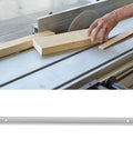 Aluminum T Slot Track Kit For Woodworking, Universal Double Cut T Track With Pre Drilled Mounting Holes in use on a saw table