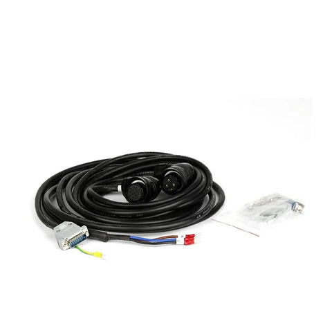 Coiled cables and connectors for 220V 1KW AC Servo Motor 130ST M04025 With Single Phase Drive 2500RPM 4Nm Torque A Real Workhorse Permanent Magnet Matched Driver AASD 20A For Precision CNC And Automation Projects
