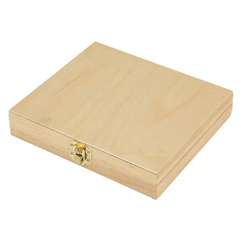 Wooden storage case for 11 Piece 8X8Mm Carbide Tipped Lathe Tool Set Featuring Rock Solid Welding Milling Cutting Turning Bits.