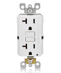 Self-Test GFCI Slim Pro Outlet With LED Indicator, Non-Tamper-Resistant, Automatic Ground Fault Protection And Internal Test, 3 Pack, White GFNT2-3W