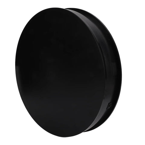 Premium 360 Degree Rotating Turntable Display Stand For Jewelry, Watches, And Digital Products Featuring Smooth Quiet Spin, black base, 300mm diameter.
