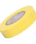 Heavy Duty Pvc Insulation Tape Built Like A Tank For Six Hundred Volt Use, yellow roll viewed from side, perfect for electrical projects.