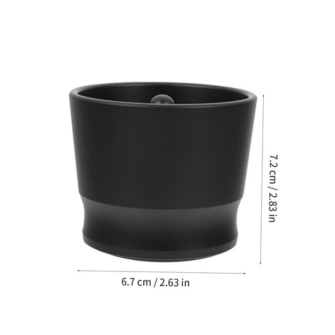 Aluminum Alloy Espresso Dosing Cup With Flat Base For Coffee Machines And Barista Use Portable Powder Collector Cup For Cafe