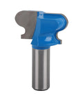 Versatile 1/2 Inch Drawer Pull Router Bit Made From Tough Tungsten Steel Alloy With PTFE Coating For Smooth Woodgrooving On Any DIY Project And Ready To Carry Around, close-up view.