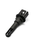 Ambient Air Temperature Sensor No Sweat Direct Swap That Works Like A Charm Fits Buick La Crosse Regal Verano Cadillac Elr Srx Xts Chevy Cruze Malibu Spark Ev Volt 2014 close-up view of black sensor.