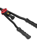 Hand Rivet Nut Tool Kit With 16 Inch Carbon Steel Arm And 11 Mandrels Rivet Nut Setter For Auto Body Panels Furniture DIY Projects Repair And Mounting Heavy Duty Manual Rivet Nut Gun, black and red