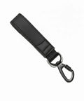 Swoosh Key Holder With Durable Carabiner Clip Keychain For Grab And Go Everyday Carry, Black Finish With Iconic Swoosh Design Visible