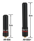 Dual Band VHF UHF Ham Radio Antenna SMA Female Short Stubby 1.96 Inch and 3.14 Inch Two Pack for Baofeng UV 5R Mini
