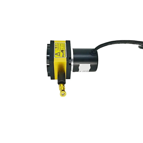 400mm Stroke Range Displacement Sensor With Draw Wire Encoder For Pull Motion Position Sensing CESI S400 Push Pull Output, side view