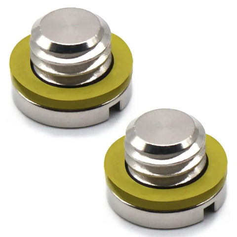 2 Pack Lower Unit Oil Drain Plug Kit With Screws And Gaskets For Mercury MerCruiser Bravo Alpha1 Gen 2 Outboards 40 50 60 70 75 90 115HP Premium 304 Stainless Steel Fits 10 79953Q2 10 79953A2 18 2244