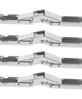 Image of 4 Pack Short Arm Wide Angle Cabinet Hinges For Kitchens And Bathrooms, No Fuss 90 Degree Opening, Space Saving Folding Hinges.