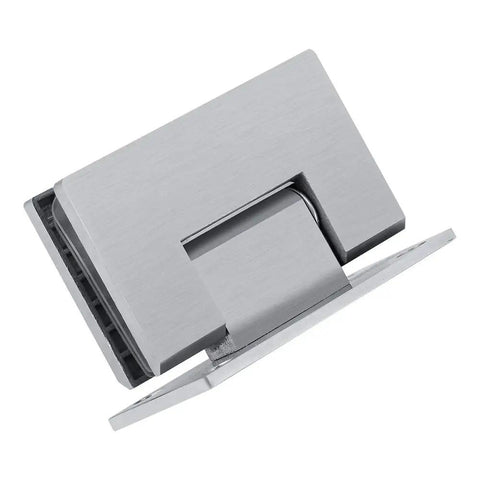 Frameless Shower Door Hinge For 8-10mm Glass Heavy Duty Brushed Stainless Steel Wall Mount Bracket 90 Degree Auto Close Fits Doors Up To 800mm Wide Dope Upgrade For Modern Bathrooms, brushed stainless steel hinge