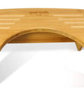 Foldable Bamboo Toilet Stool For Adults, 7.5 Inch Squat Aid, Collapsible Poop Stool With Non Slip Strip, Portable Bathroom Foot Stool