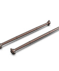 Beefed Up S2 Alloy Steel Dog Bone For Mini 1/10 RC Truck RZ001G-A Bronze Aluminum Build Heavy Duty Axle Joint Upgrade Durable Metal Drive Shaft Part R11142 For Battery Powered Rigs