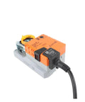 Kick Ass Modulating Damper Actuator 10 Nm Torque Powered By 24 Volt AC DC Current with position feedback connection.
