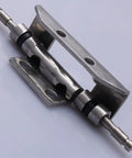 Flat Out Durable Heavy Duty Cabinet Hinges Thickened Rust Proof Steel For Switch Boxes And Barn Doors Smooth Silky Movement Built Like A Brick With Zero Fade Hassle Today, showing a robust steel hinge with detailed design.