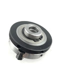 Kick ass mini wood lathe chuck, 3 Jaw Self-Centering K01-63 63mm Model With M14 Thread, heavy duty gray metal chuck.