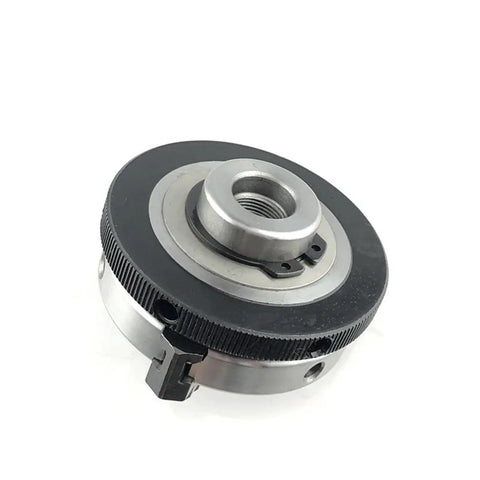 Kick ass mini wood lathe chuck, 3 Jaw Self-Centering K01-63 63mm Model With M14 Thread, heavy duty gray metal chuck.