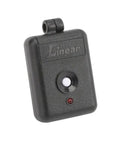 Delta-3 Mini 1-Channel Key Ring Transmitter Grab-And-Go Pocket Remote With LED Indicator, Black and White front angle view