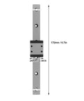 Professional Miniature Linear Guide Slider With High Precision And Smooth Motion Hardened Rail Block For CNC Machinery And Automation Systems 170mm Length Micrometer Level Accuracy, front view with 24mm rail