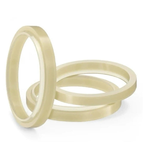 Heavy Duty Polyurethane Oil Seal Rings For Bulldozers And Industrial Cutters, pack of 10, transparent for dustproof gaskets.