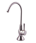 Top Mount Twist Air Gap Faucet for RO Water Filtration Under Sink Install Quarter Inch Supply Tubing Connection in Brushed Nickel