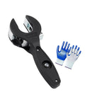 Ratcheting Pipe Cutter With Ergonomic Handle And Included Gloves For Home Plumbing Heavy Duty Metal Build Easy Grip Tubing Tool
