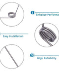 36 Pack 90 Degree V Shaped Torsion Springs, Stainless Steel, 0.5mm Wire Diameter, showing enhanced performance features