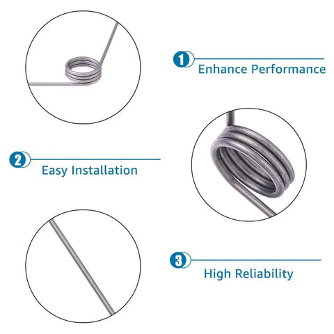 36 Pack 90 Degree V Shaped Torsion Springs, Stainless Steel, 0.5mm Wire Diameter, showing enhanced performance features